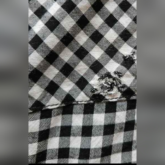 Plus Size My Style Checkered Boho Tunic - Picture 6 of 6